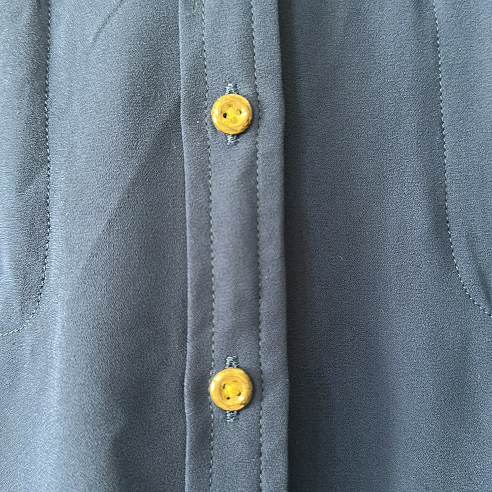 Royal Blue Banana Republic Heritage Button Down Size L - Picture 6 of 6